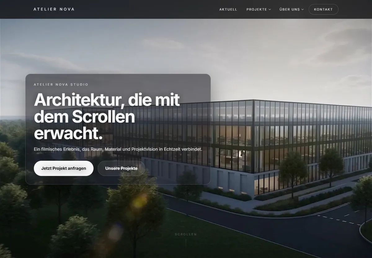 Entwurf der Studie Atelier Nova — Architektur