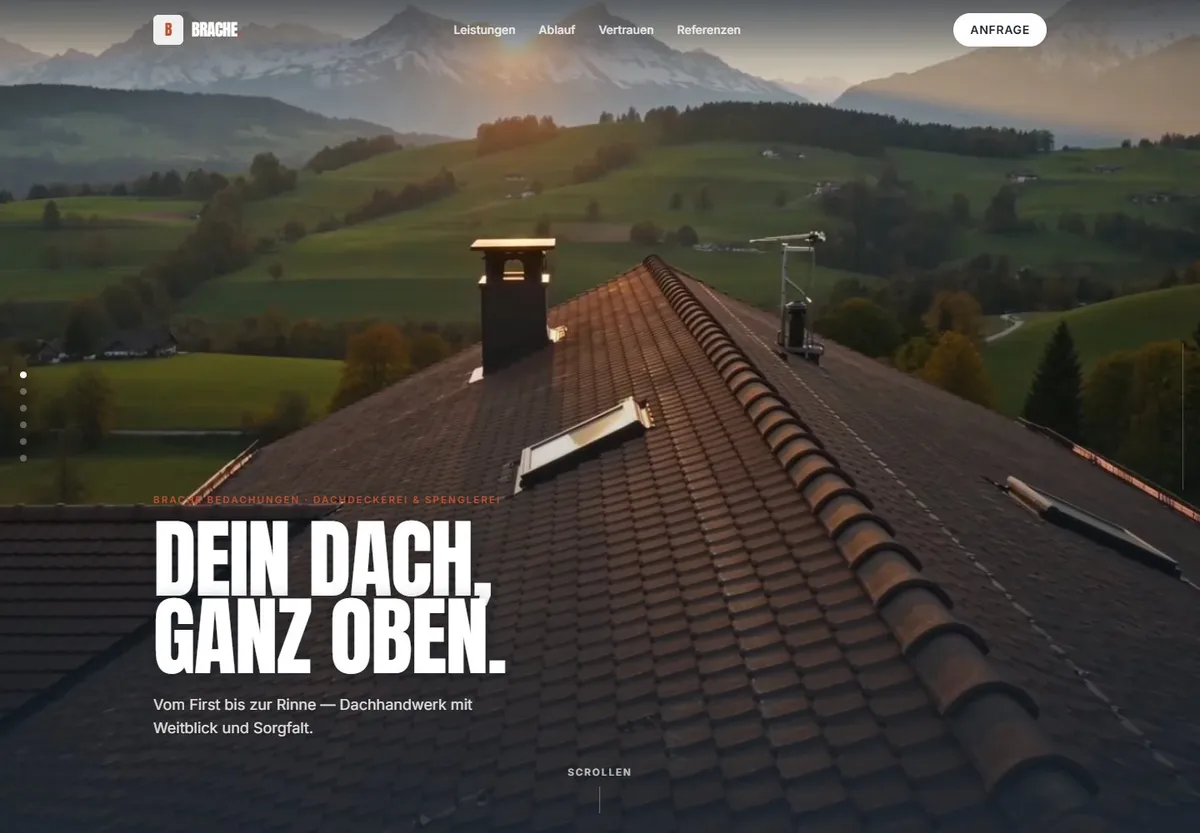 Entwurf der Studie Firstwerk — Handwerk