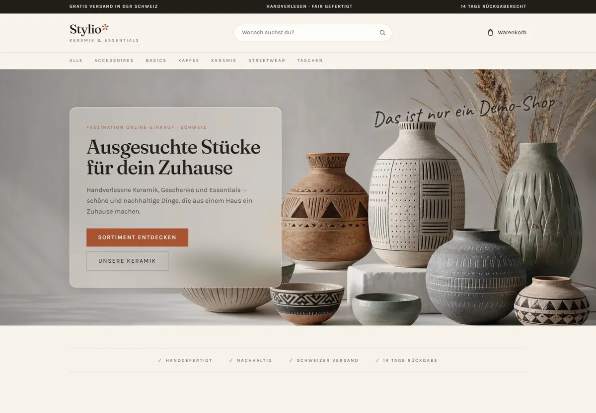 Entwurf der Studie Stylio — Handel